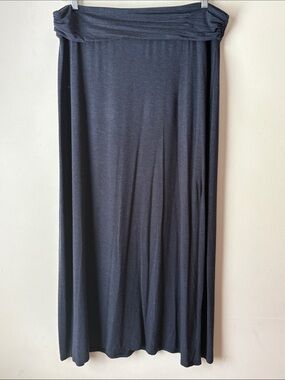 J. CREW Factory Maxi Long Skirt Heathered Navy L
